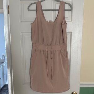 CALIA by Carrie Underwood Dusty Rose Sleeveless Drawstring Waist Mini Dress